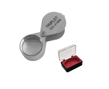 Lupa Geológica 10x con Caja